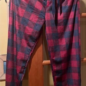Dockers Men's Red and Blue Plaid Sleep Pants